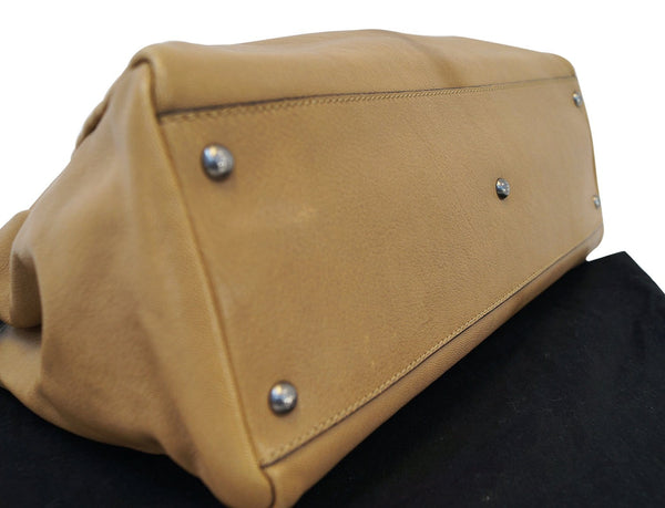 FENDI Brown Ombre Leather Peekaboo Large Satchel Bag - 30% Off