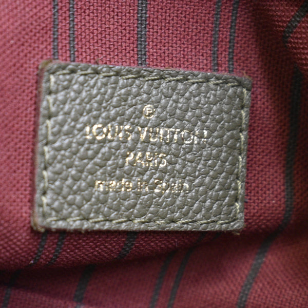 LOUIS VUITTON Artsy MM Monogram Empreinte Leather Shoulder Bag Khaki Green