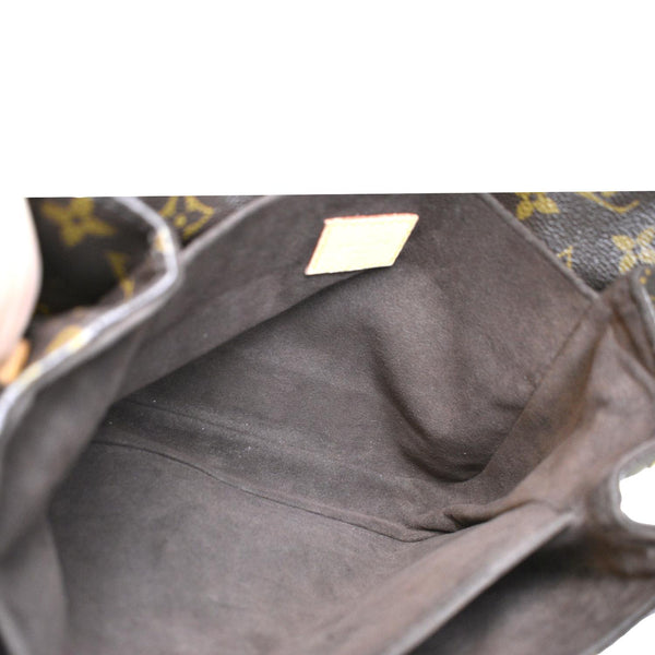 LOUIS VUITTON Metis Pochette Monogram Canvas Crossbody Bag Brown