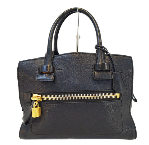 TOM FORD Black Charlotte Leather Small Tote Bag E3255