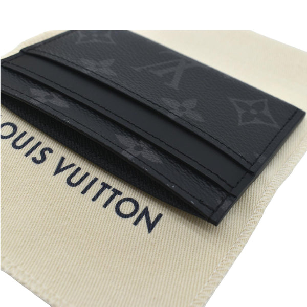 Louis Vuitton Monogram Eclipse Card Holder Black - Top Right
