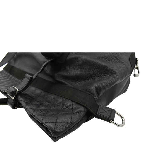 Chanel 2way Leather Shoulder Bag Black - Top Left