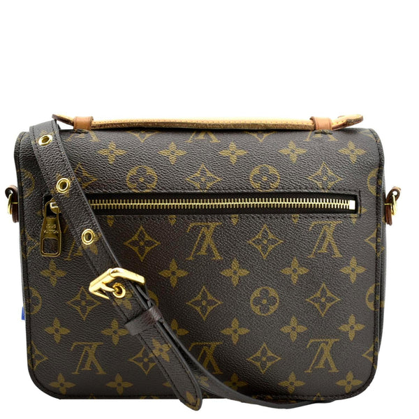 LOUIS VUITTON Metis Pochette Monogram Canvas Crossbody Bag Brown