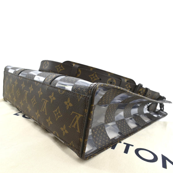 Louis Vuitton Sac Plat Chess PVC Monogram Shoulder Bag - Bottom Right