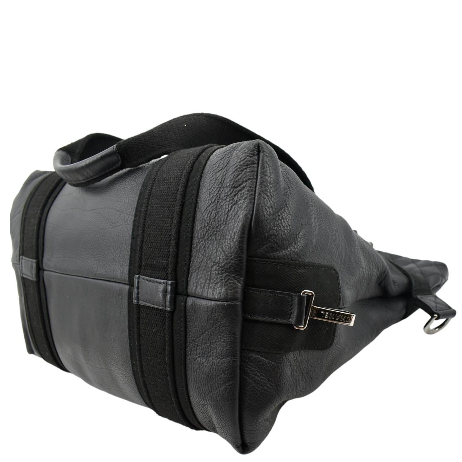 Chanel 2way Leather Shoulder Bag Black