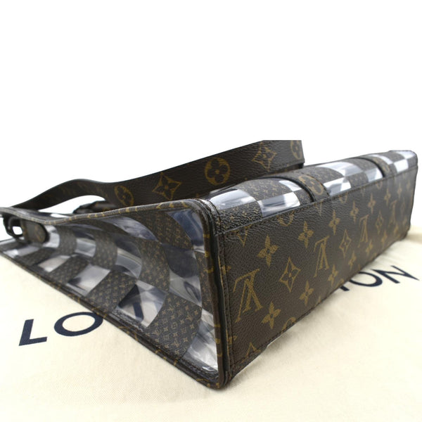 Louis Vuitton Sac Plat Chess PVC Monogram Shoulder Bag - Bottom Left