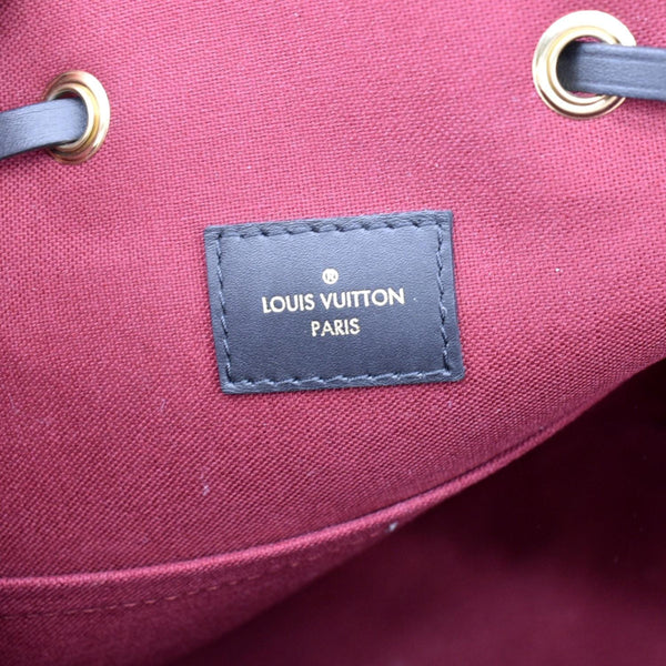LOUIS VUITTON Montsouris NM Monogram Canvas Leather Backpack Bag Black