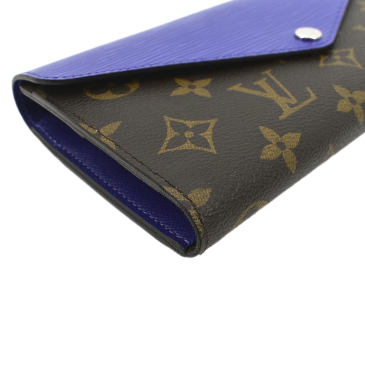Louis Vuitton Purple Epi Leather and Monogram Canvas Marie-Lou Long Wallet