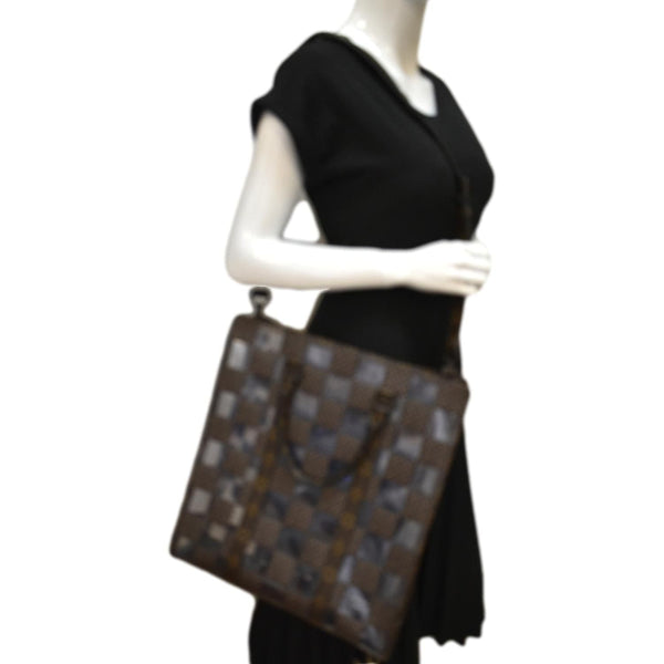 Louis Vuitton Sac Plat Chess PVC Monogram Shoulder Bag - Full View