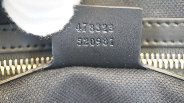GUCCI Black Soft GG Supreme carry-on Duffle Travel Bag 478323