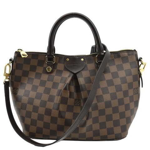LOUIS VUITTON Siena PM Damier Ebene Shoulder Bag Brown