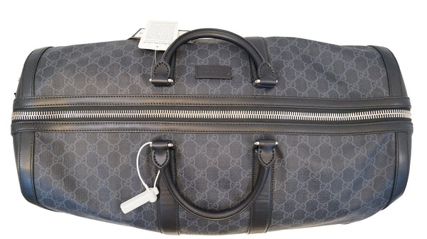 GUCCI Black Soft GG Supreme carry-on Duffle Travel Bag 478323