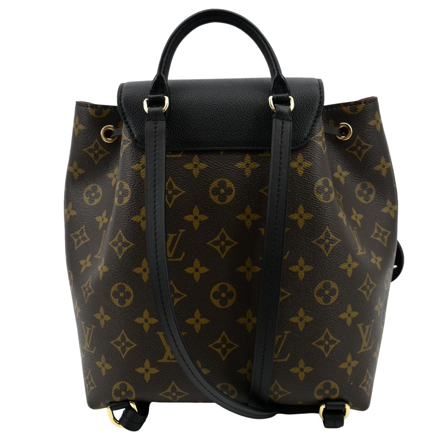 Louis Vuitton Montsouris NM Backpack Monogram Canvas with Leather BB Black  2347351