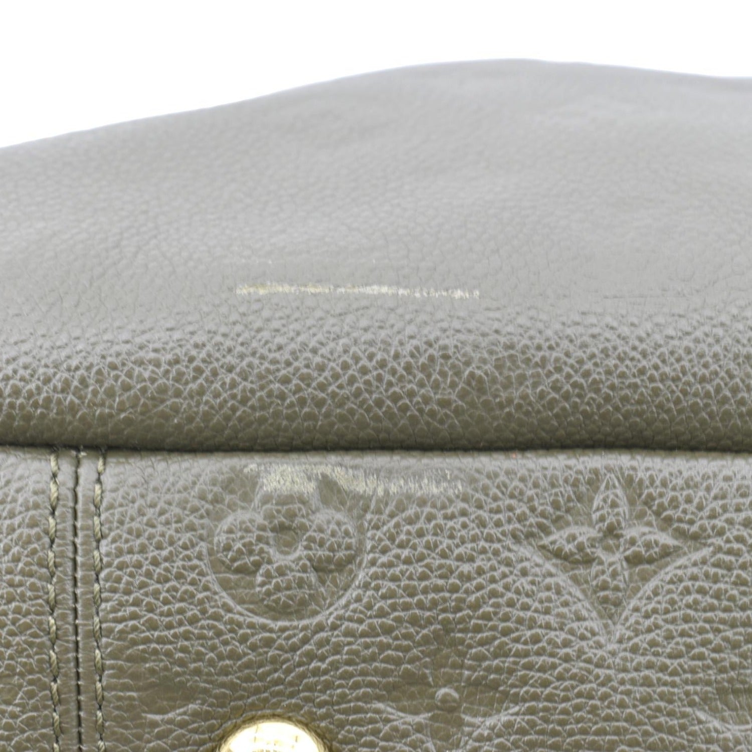 LOUIS VUITTON Artsy MM Monogram Empreinte Leather Shoulder Bag Khaki G