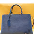 LOUIS VUITTON Blue Epi Leather Kleber MM Shoulder Bag