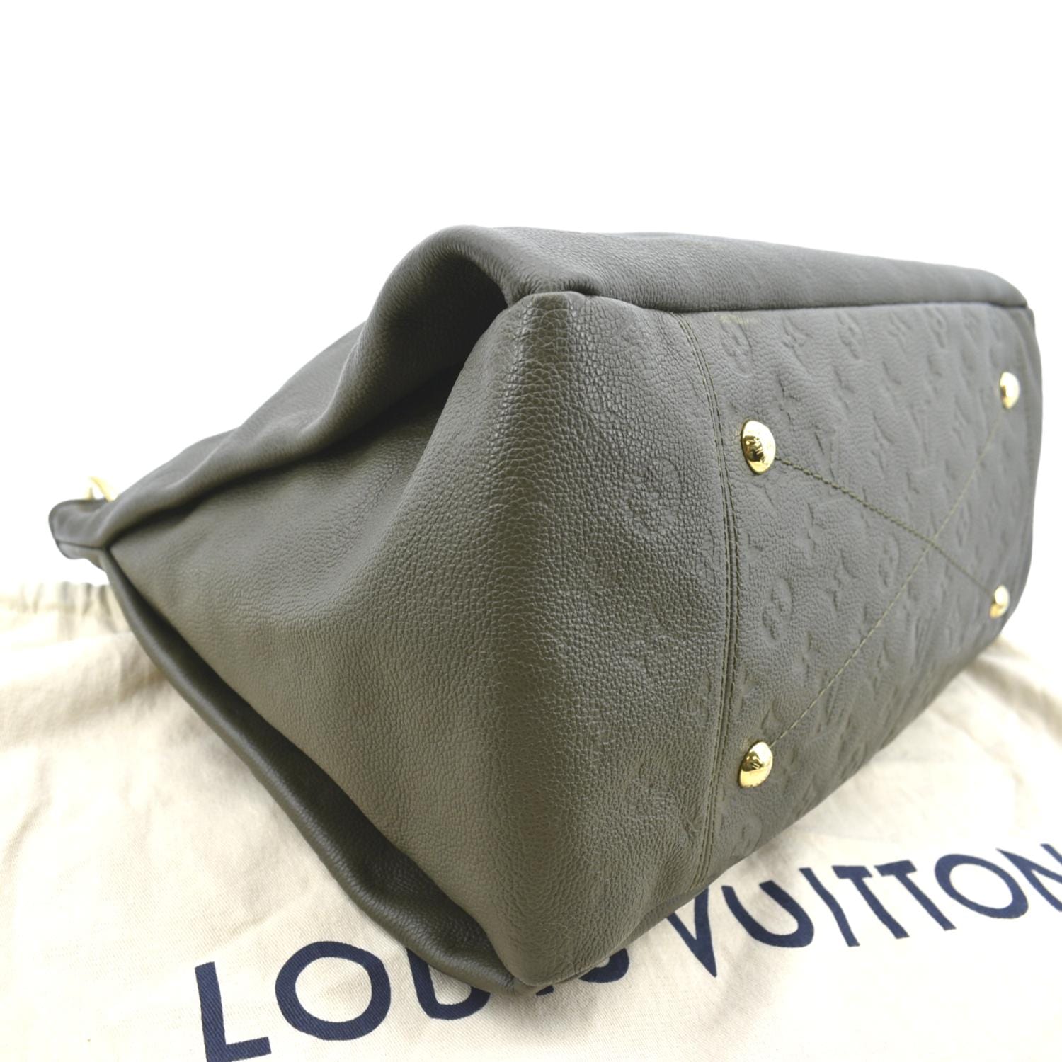 LOUIS VUITTON Artsy MM Monogram Empreinte Leather Shoulder Bag-US