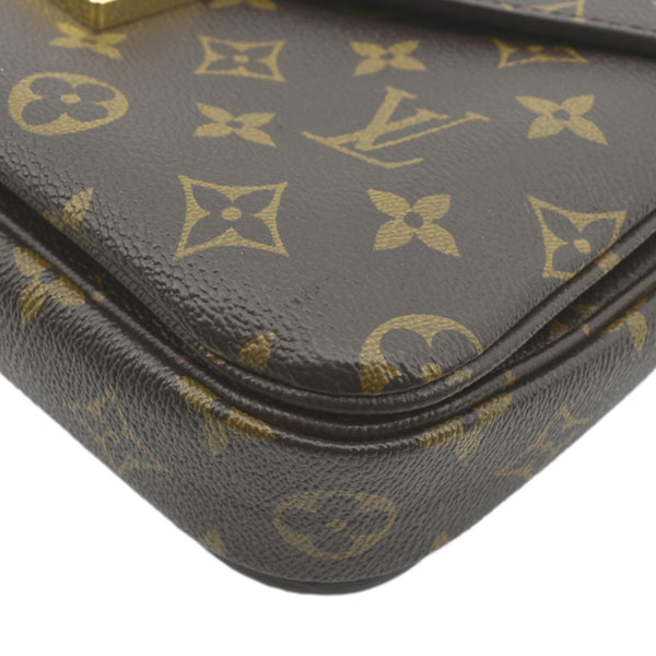 LOUIS VUITTON Metis Pochette Monogram Canvas Crossbody Bag Brown