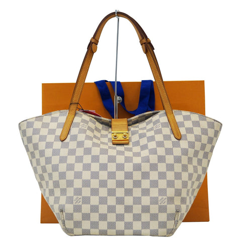 LOUIS VUITTON Damier Azur Salina PM Shoulder Bag