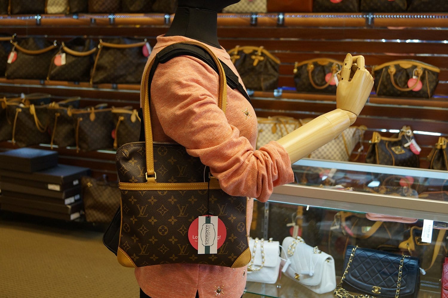 Louis Vuitton Coussin Brown Canvas Shoulder Bag (Pre-Owned)