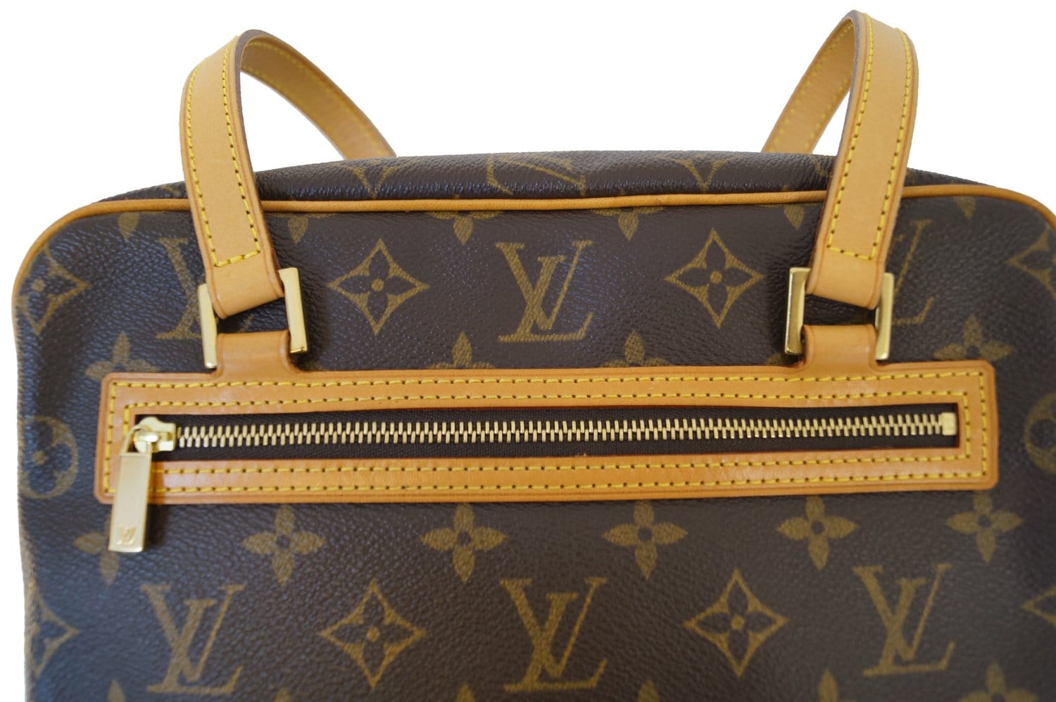 Louis+Vuitton+Cite+Shoulder+Bag+MM+Brown+Canvas for sale online