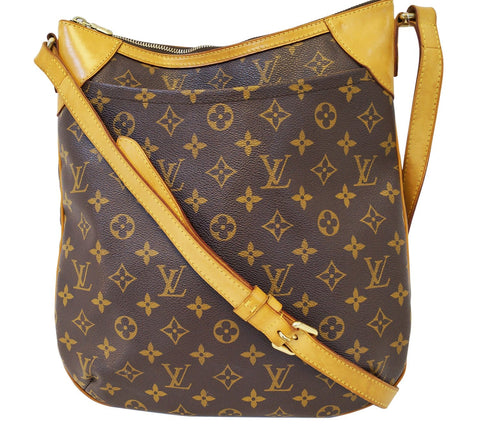 LOUIS VUITTON Monogram Brown Odeon MM Shoulder Bag
