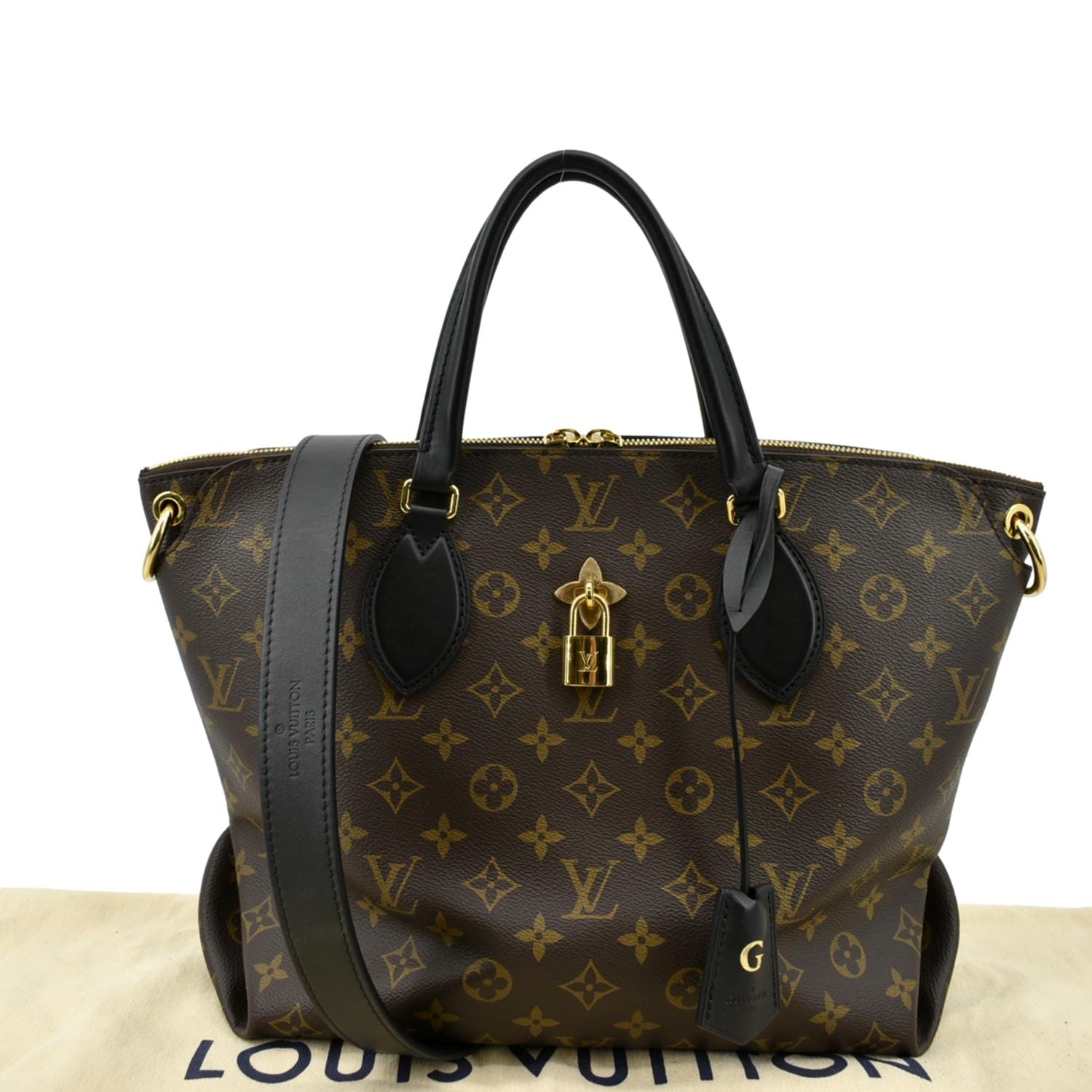 Louis Vuitton Flower Zipped MM Monogram Tote Bag
