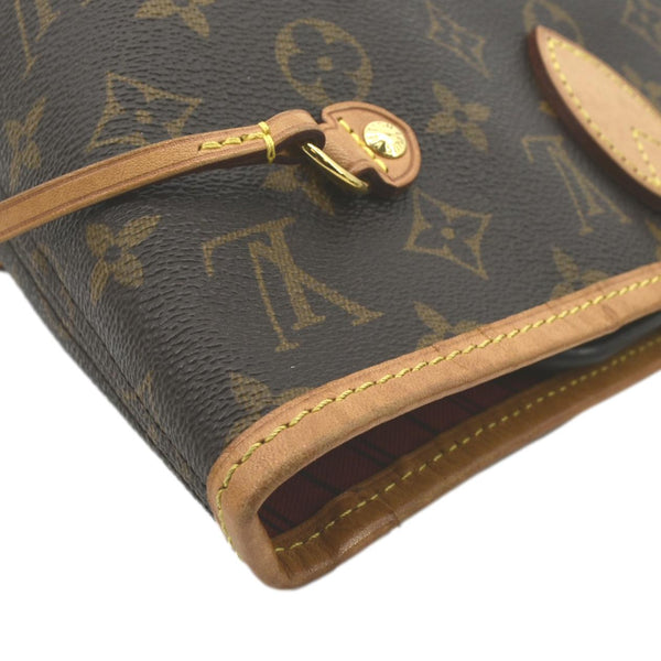 LOUIS VUITTON Neverfull MM Monogram Canvas Tote Bag Brown