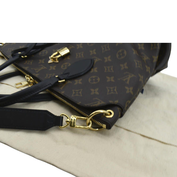 Louis Vuitton Flower Zipped MM Monogram Tote Bag - Top Left