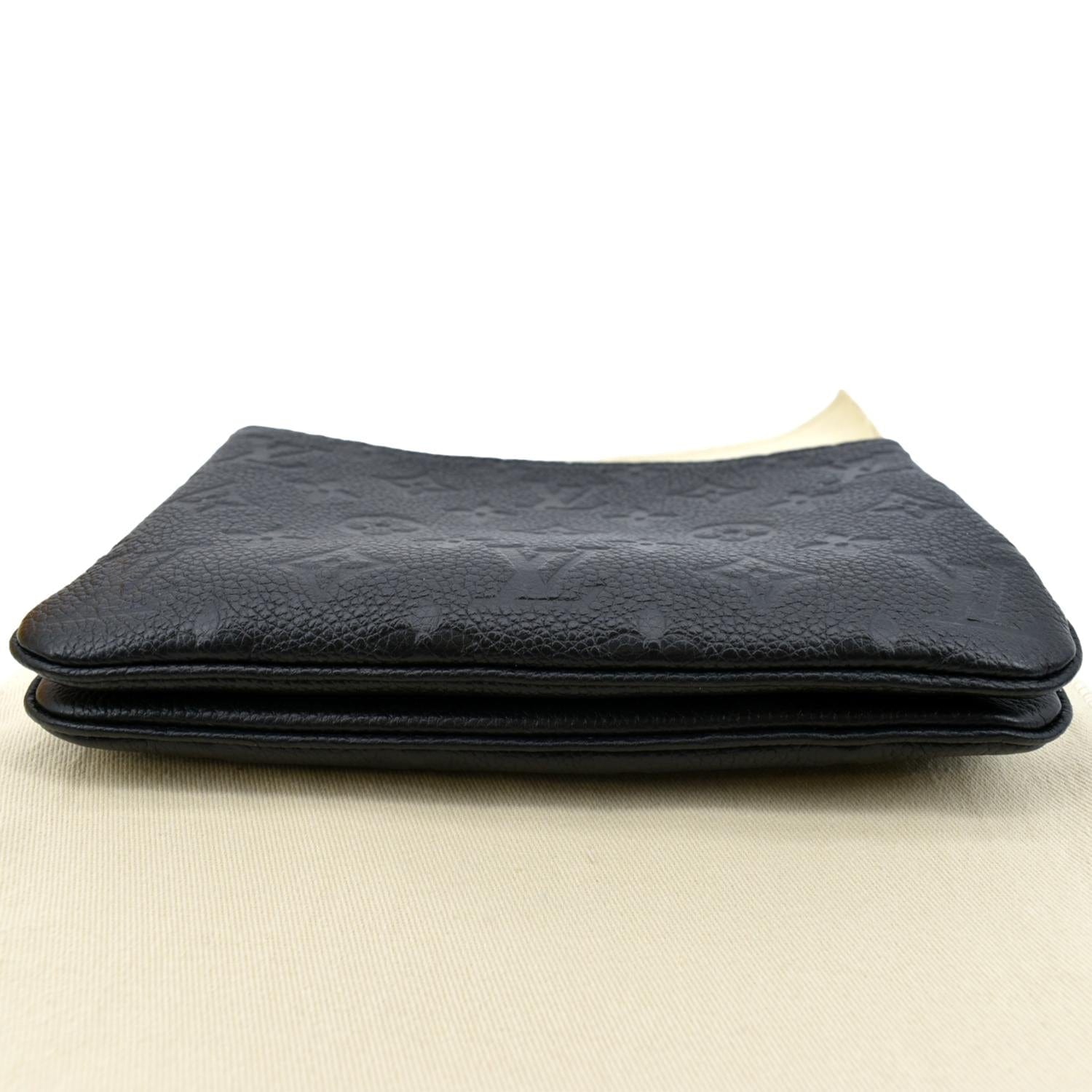 Double Zip Pochette Monogram Empreinte Leather - Wallets and Small Leather  Goods