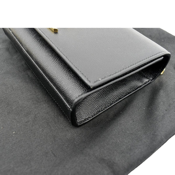 Yves Saint Laurent Kate Leather Shoulder Bag Black - Bottom Right