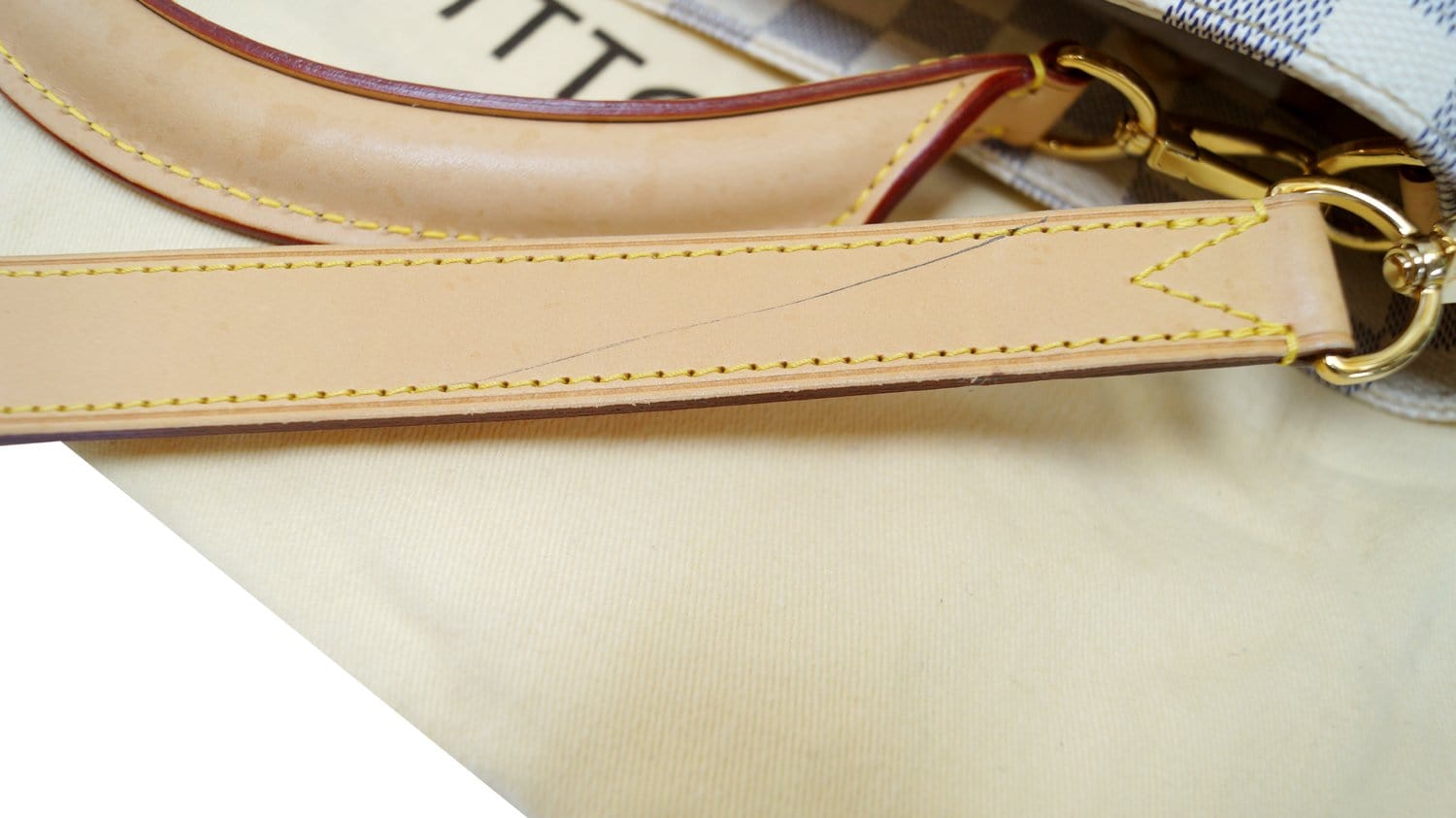 LOUIS VUITTON Damier Azur Soffi White Shoulder Handbag - 20% Off