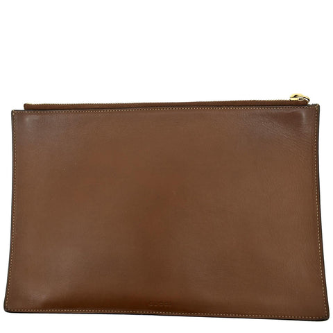 GUCCI King Snake Hummingbird GG Supreme Embroidered Clutch Bag Beige 431416