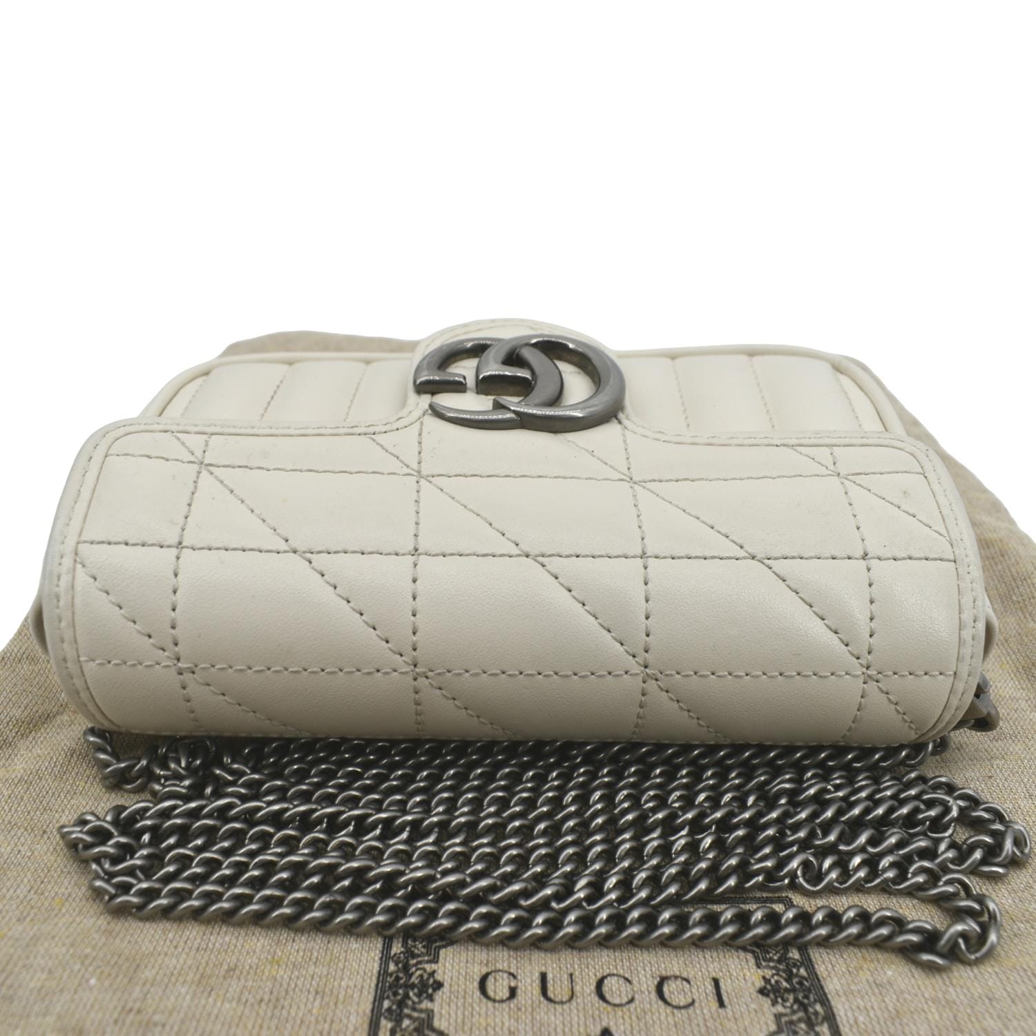 Gucci, Bags, Gg Marmont Super Mini Bag White