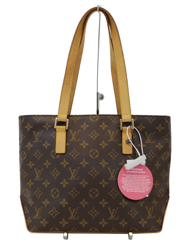 LOUIS VUITTON Monogram Canvas Brown Piano Cabas Tote Bag