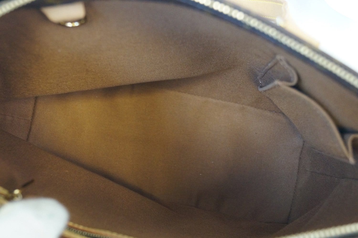 Piano cloth handbag Louis Vuitton Brown in Fabric - 21776097