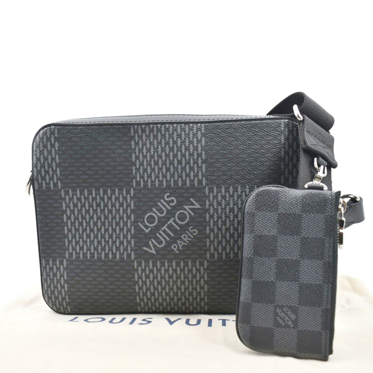 Louis Vuitton, Bags, Louis Vuitton Alpha Wearable Wallet Damier Graphite  Black