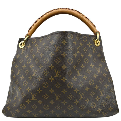 LOUIS VUITTON Artsy MM Monogram Canvas Shoulder Bag Brown