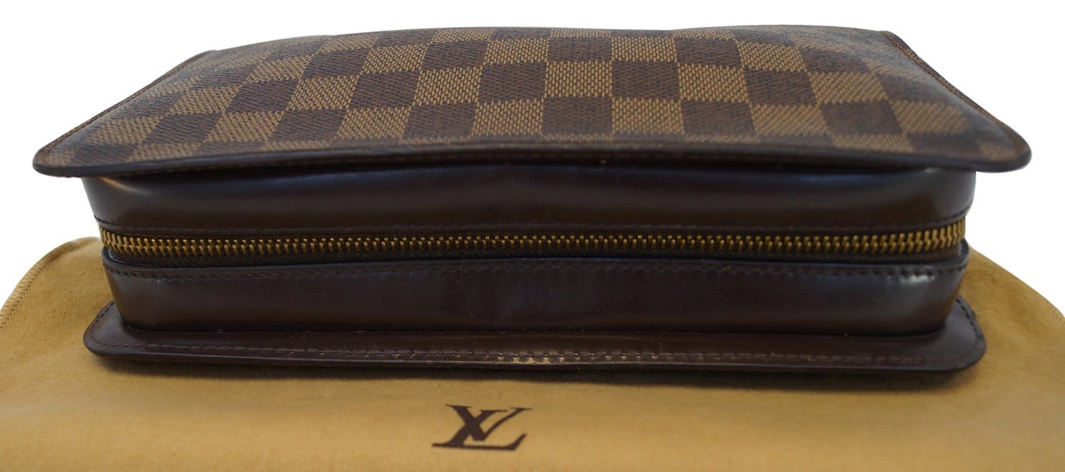 Authentic Louis Vuitton Damier Saint Louis Clutch Hand Bag Purse N51993 LV  J9922