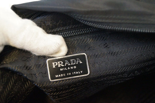 Prada Nylon Black Tote Shoulder Bag Vintage - Final Call