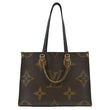 Louis Vuitton Onthego MM Giant Canvas Tote Shoulder Bag - Front