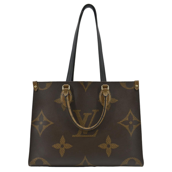 Louis Vuitton Onthego MM Giant Canvas Tote Shoulder Bag - Front