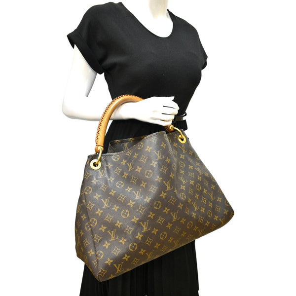 Louis Vuitton Artsy MM Monogram Canvas Shoulder Bag - Full View