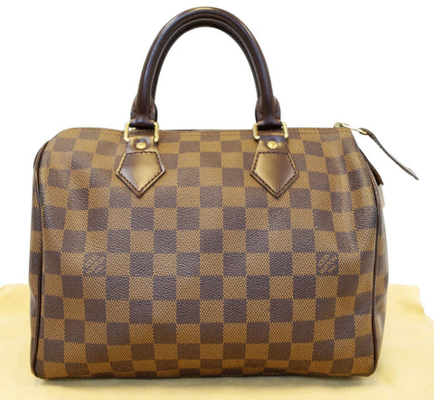 LOUIS VUITTON Damier Ebene Speedy 25 Satchel Bag
