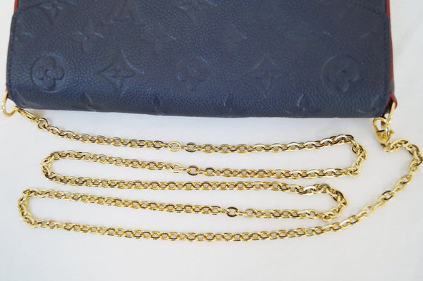 LOUIS VUITTON Empreinte Leather Feilcie Chain Pochette Clutch