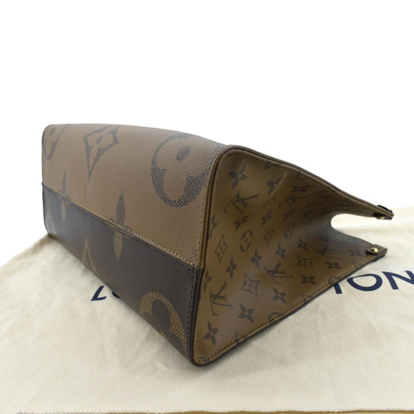 Louis Vuitton Onthego MM Giant Canvas Tote Shoulder Bag - Bottom Right