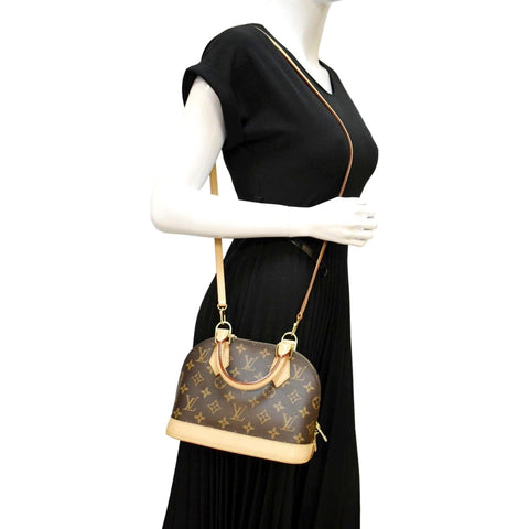 Louis Vuitton Alma BB Monogram Canvas Crossbody Bag - Full View