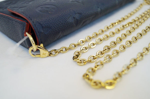 LOUIS VUITTON Empreinte Leather Feilcie Chain Pochette Clutch