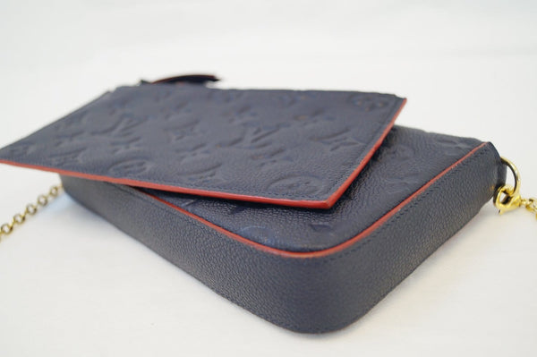 LOUIS VUITTON Empreinte Leather Feilcie Chain Pochette Clutch