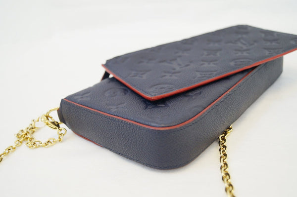 LOUIS VUITTON Empreinte Leather Feilcie Chain Pochette Clutch