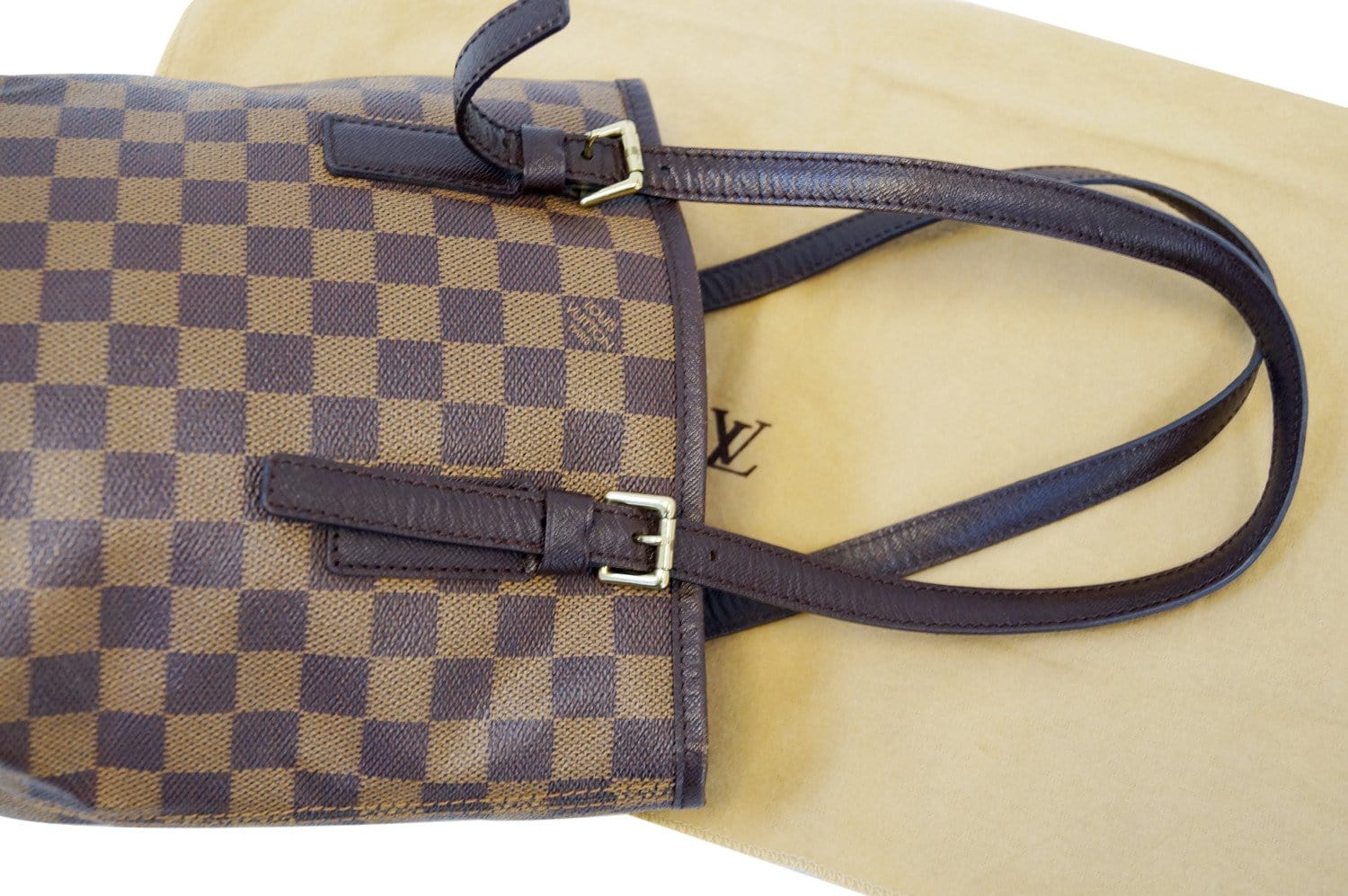 Marais leather handbag Louis Vuitton Brown in Leather - 34850449